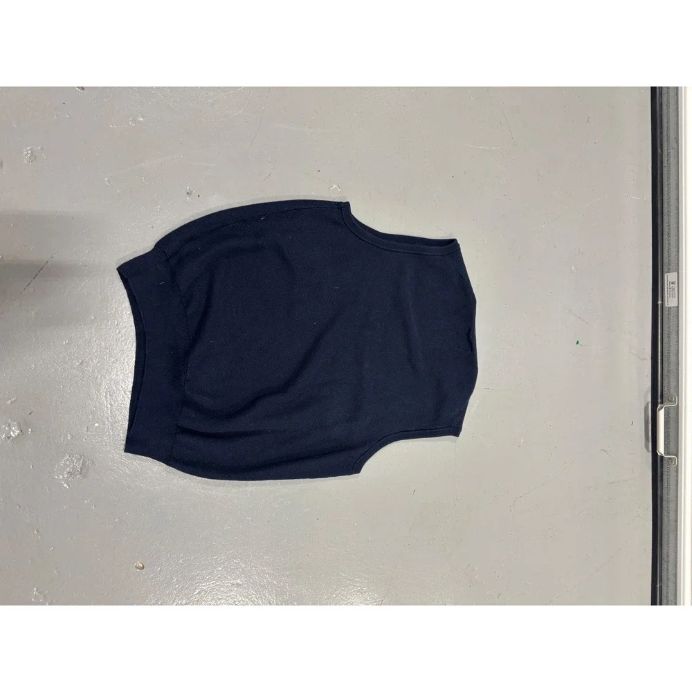 Polo Ralph Lauren Mens Pima Cotton V-Neck Sweater Vest Navy Blue‎ Large L